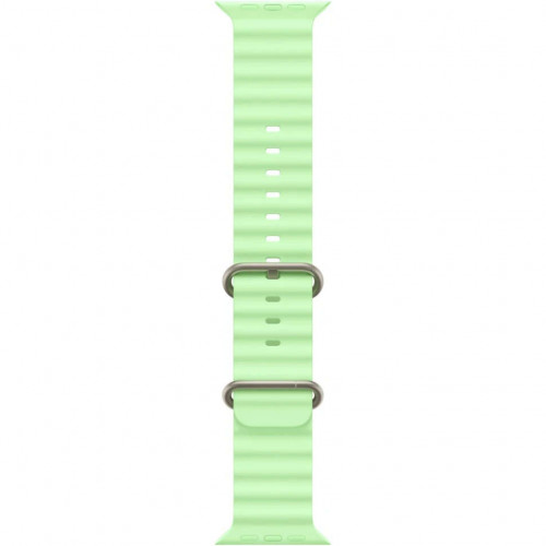 Apple Watch Ultra 3 (2025), 49 мм, корпус из титана цвета «Natural», ремешок Ocean Band цвета «Neon Green», зелёный
