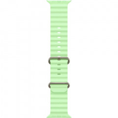 Apple Watch Ultra 3 (2025), 49 мм, корпус из титана цвета «Natural», ремешок Ocean Band цвета «Neon Green», зелёный
