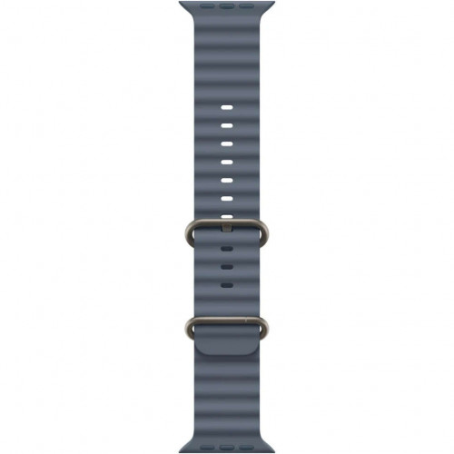 Apple Watch Ultra 3 (2025), 49 мм, корпус из титана цвета «Natural», ремешок Ocean Band цвета «Anchor Blue», синий