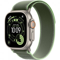 Apple Watch Ultra 3 (2025), 49 мм, корпус из титана цвета «Natural», ремешок Trail Loop цвета «Green/Neon», зелёный