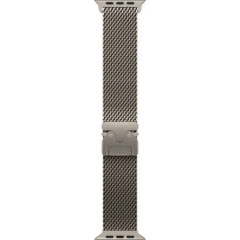 Apple Watch Ultra 3 (2025), 49 мм, корпус из титана цвета «Natural», ремешок Titanium Milanese Loop цвета «Natural», бежевый