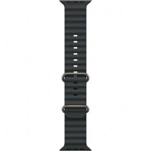 Apple Watch Ultra 3 (2025), 49 мм, корпус из титана цвета «Natural», ремешок Ocean Band цвета «Black», чёрный