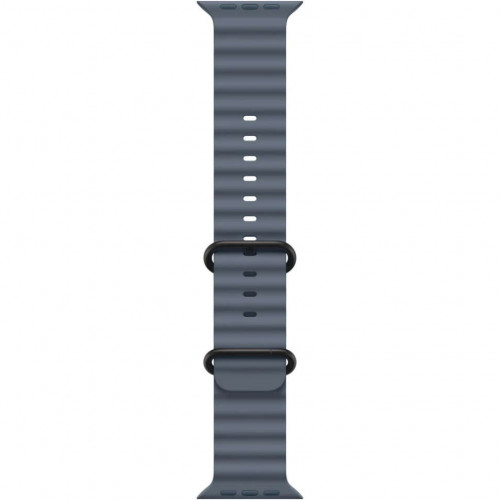 Apple Watch Ultra 3 (2025), 49 мм, корпус из титана цвета «Black», ремешок Ocean Band цвета «Anchor Blue», синий