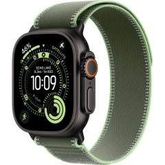 Apple Watch Ultra 3 (2025), 49 мм, корпус из титана цвета «Black», ремешок Trail Loop цвета «Green/Neon», зелёный