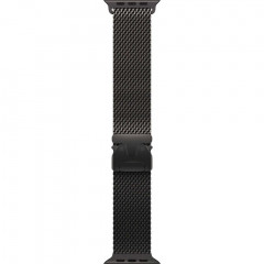 Apple Watch Ultra 3 (2025), 49 мм, корпус из титана цвета «Black», ремешок Titanium Milanese Loop цвета «Black», чёрный